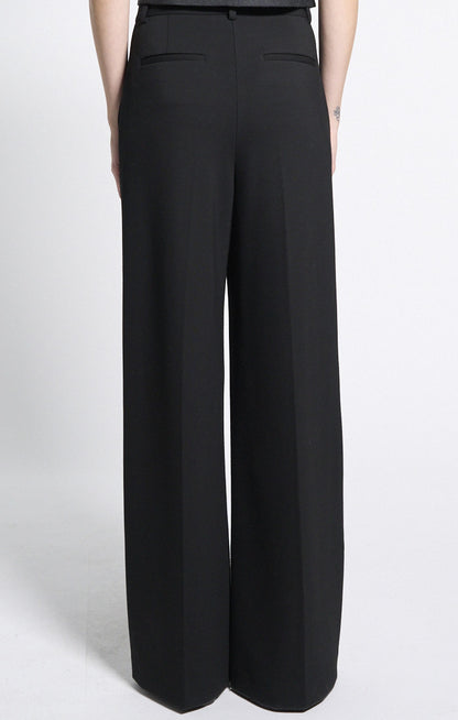 Straight Leg Trouser Double Knit Black - Theory Women