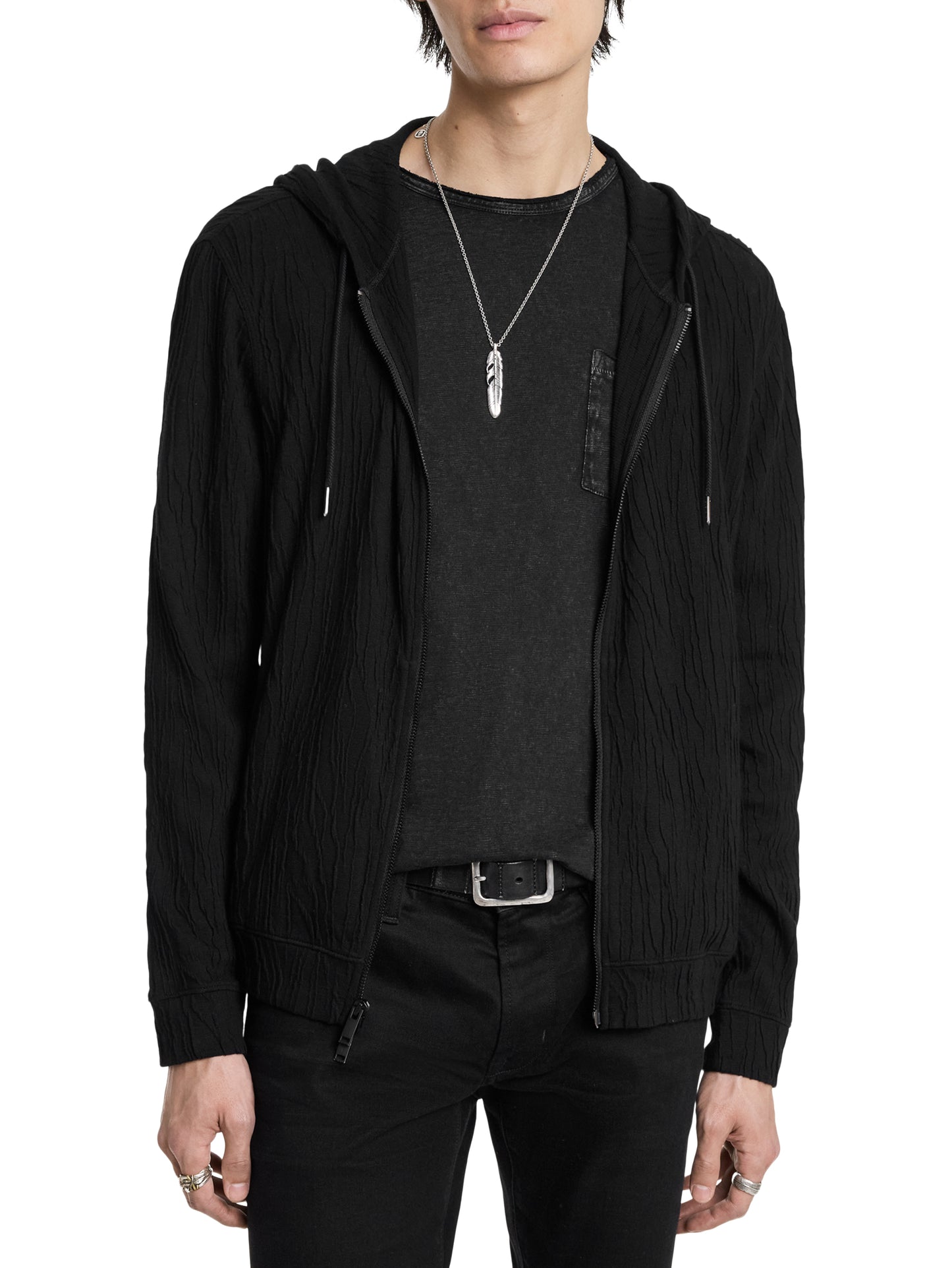 Ihsan Hoodie Black - John Varvatos