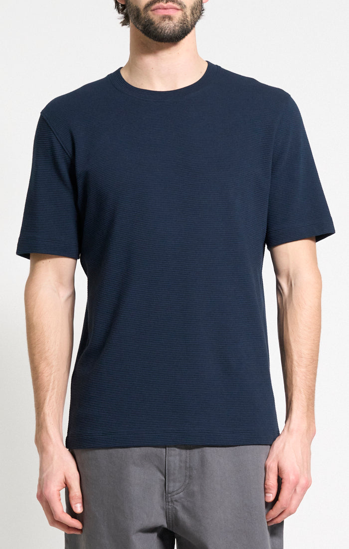 Delroy Studio Textured Tee Baltic - Theory Men