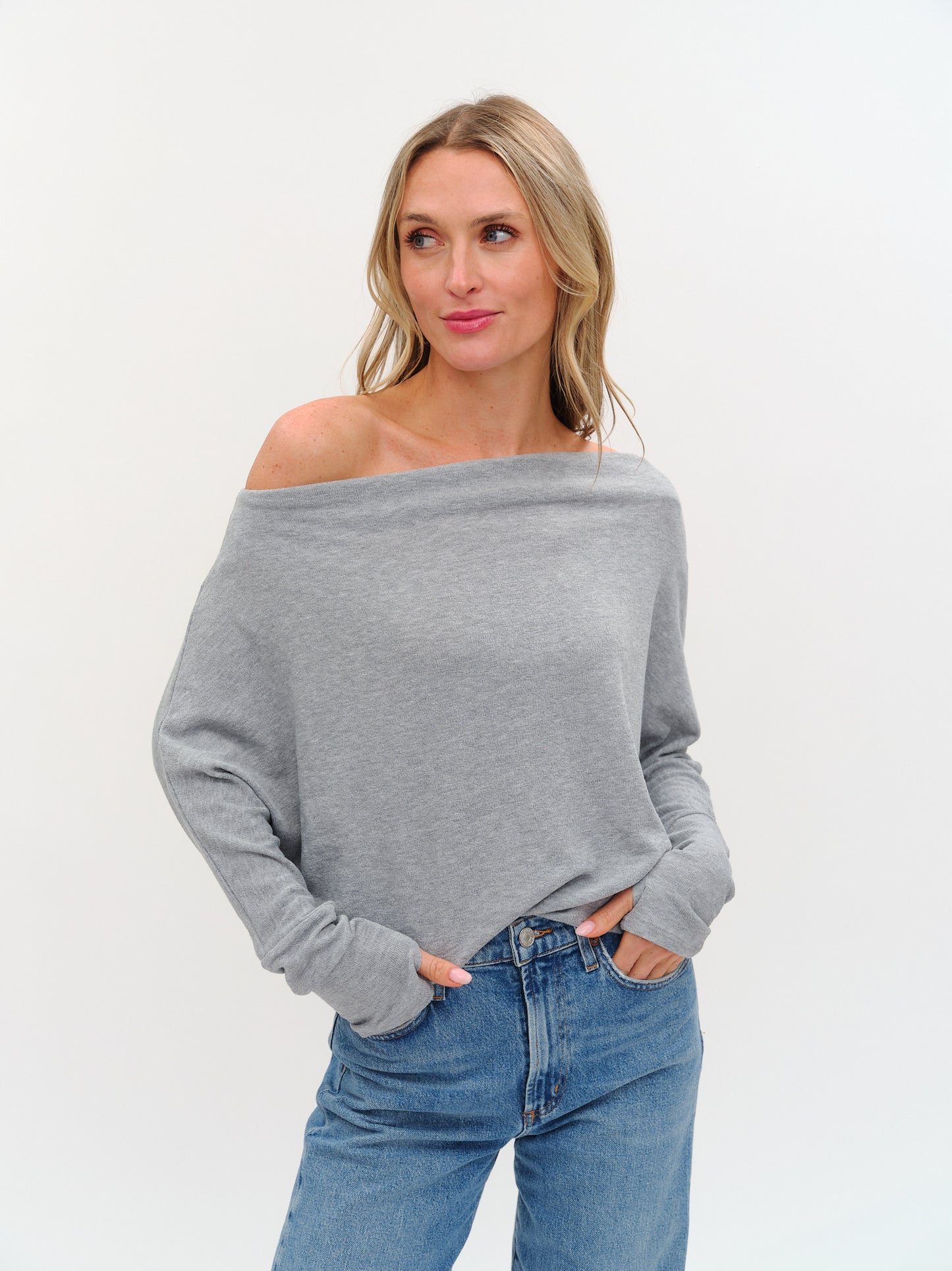 The Anywhere Top Heather Grey - Six Fifty Clothing