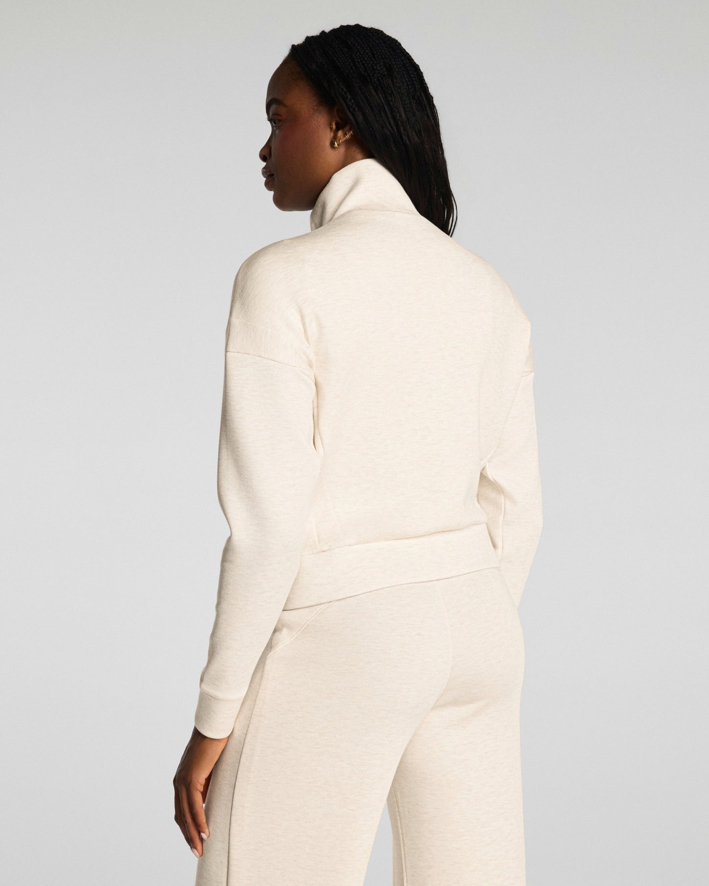 Airessentials Track Jacket Oatmeal Heather - SPANX