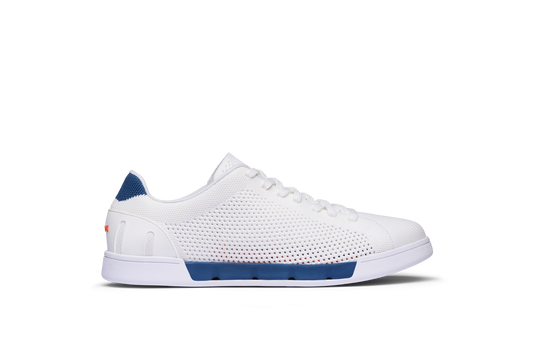 Breeze Tennis Knit White/Ensign Blue - SWIMS