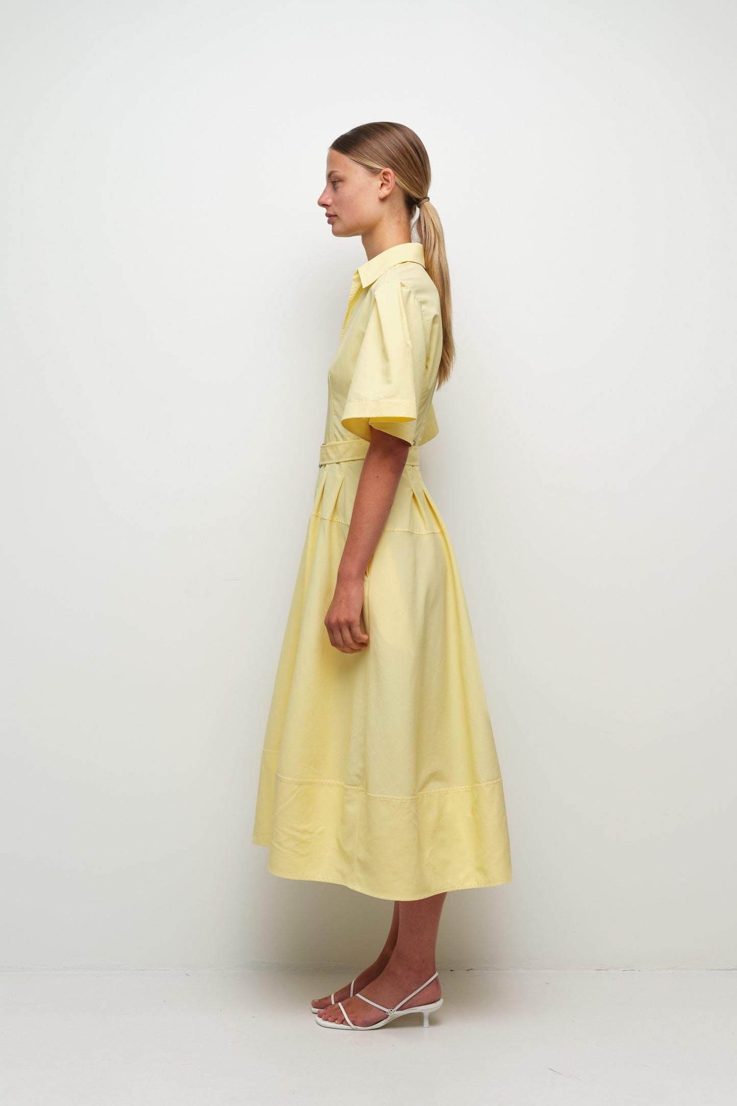 Meridith Cotton Midi Dress Buttercream - Simkhai