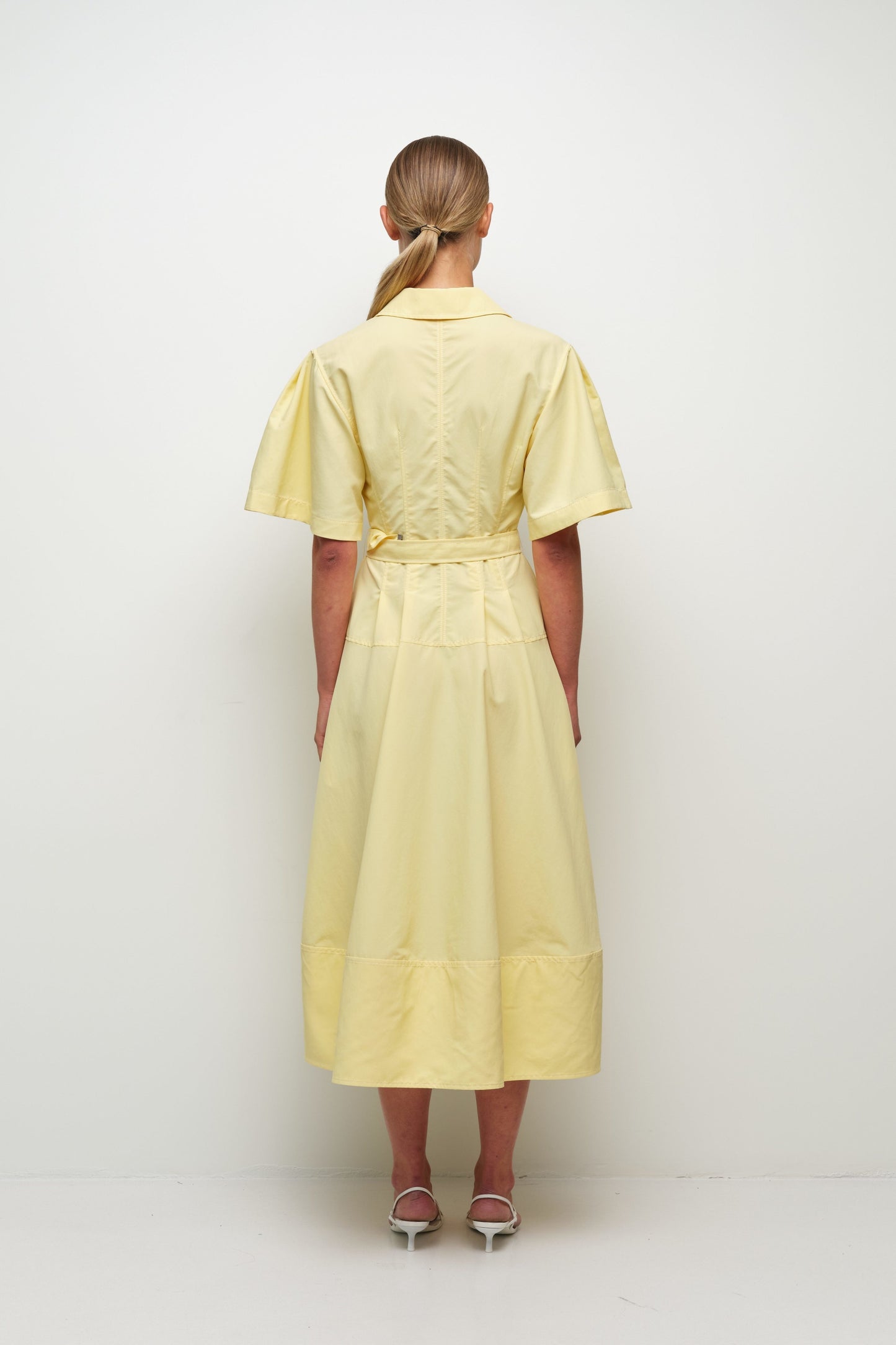 Meridith Cotton Midi Dress Buttercream - Simkhai