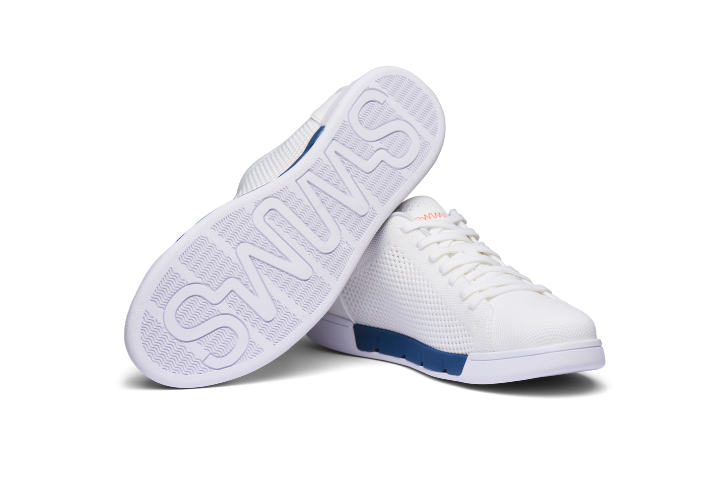 Breeze Tennis Knit White/Ensign Blue - SWIMS