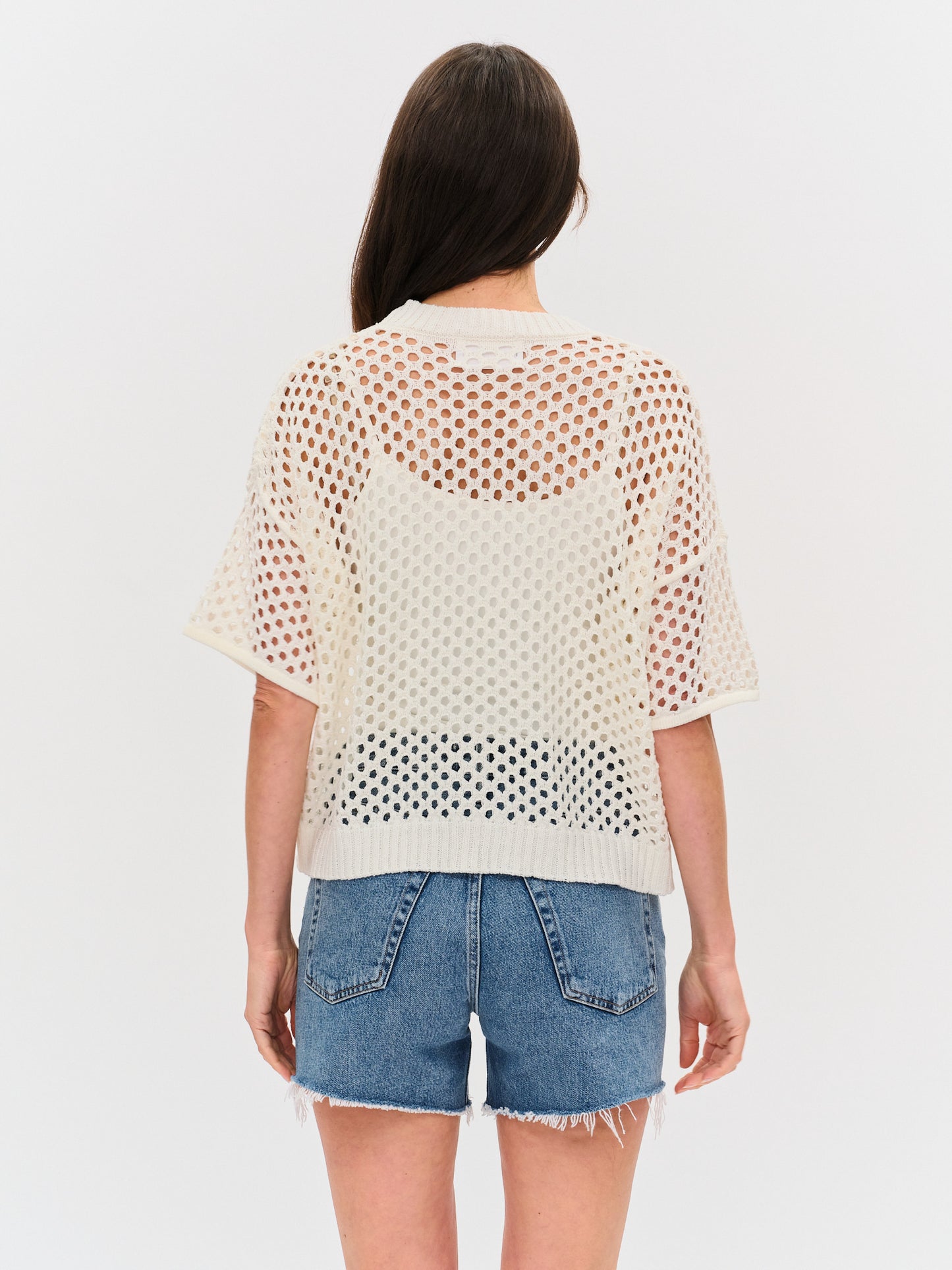 Dune Crochet Cardigan Ivory - Six Fifty Clothing