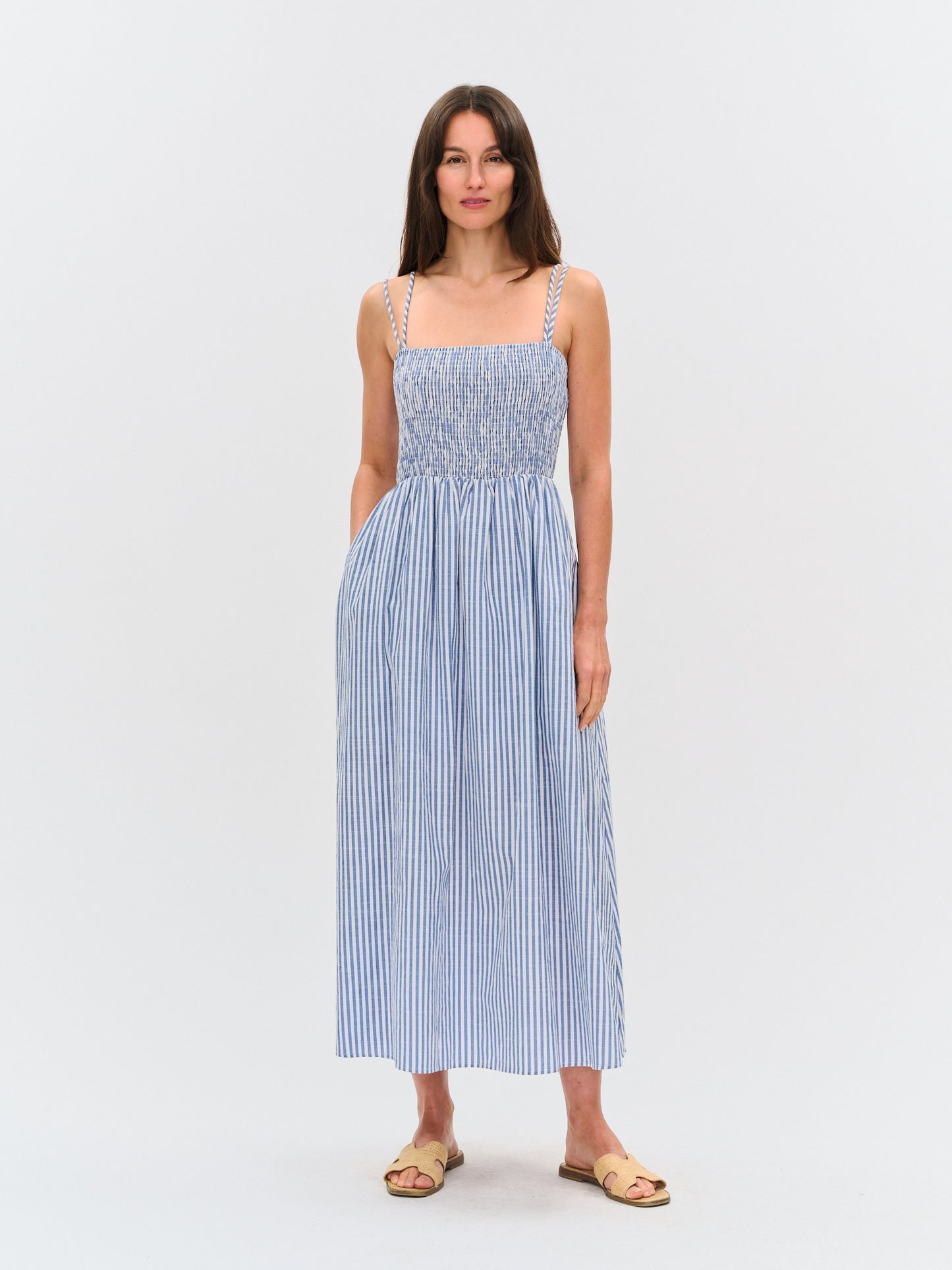 Ebony Dress Blue - Six Fifty Clothing