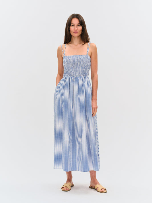 Ebony Dress Blue - Six Fifty Clothing