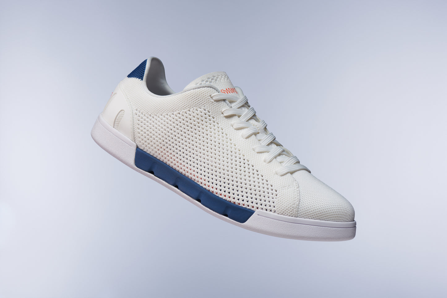 Breeze Tennis Knit White/Ensign Blue - SWIMS
