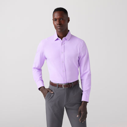 Bateman Long Sleeve Dress Shirt Lilac - Mizzen + Main