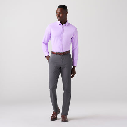 Bateman Long Sleeve Dress Shirt Lilac - Mizzen + Main