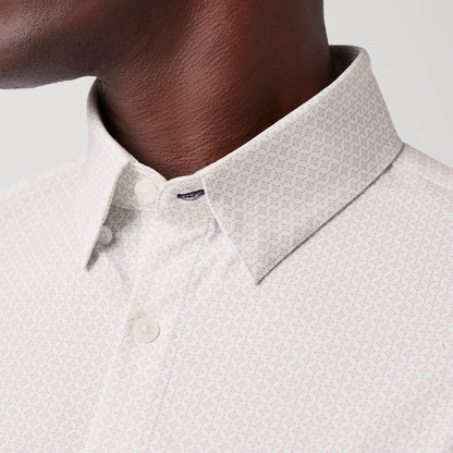 Leeward Long Sleeve White Circle Texture - Mizzen + Main