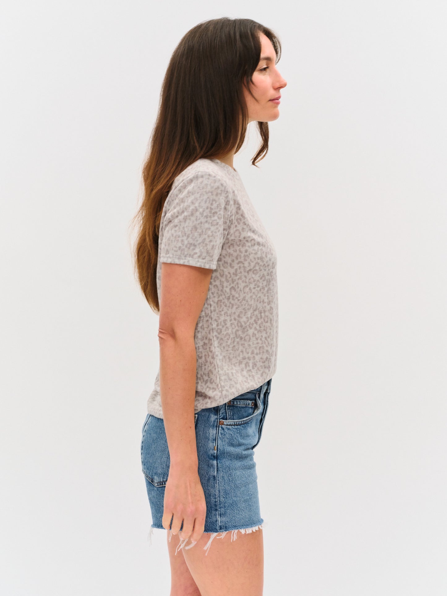 Wild Side Tee Soft Sand Leopard - Six Fifty Clothing
