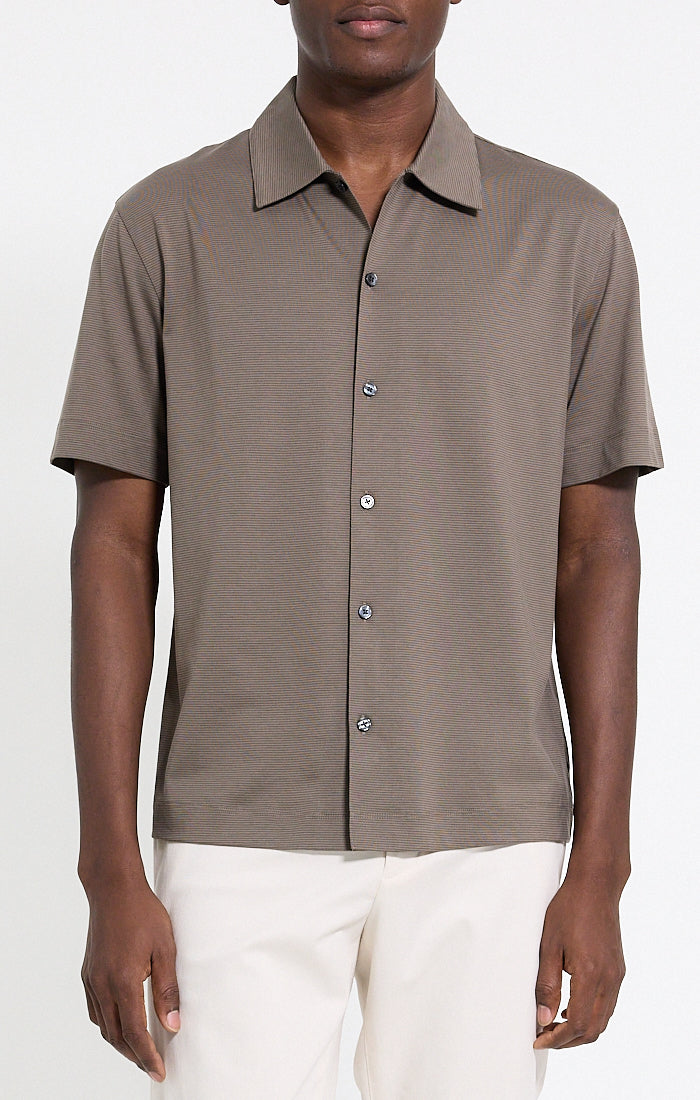 Relaxed Shirt Stripe Morel - Theory Men