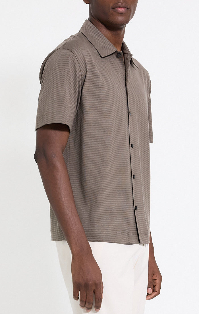 Relaxed Shirt Stripe Morel - Theory Men