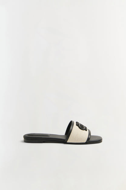 Delphi Canvas Flat Sandal Natural - Simkhai