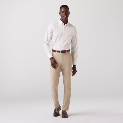 Leeward Long Sleeve White Circle Texture - Mizzen + Main