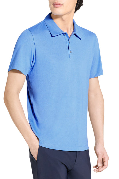 Bron Polo Shirt Anemone Modal Jersey Crisp Blue - Theory Men