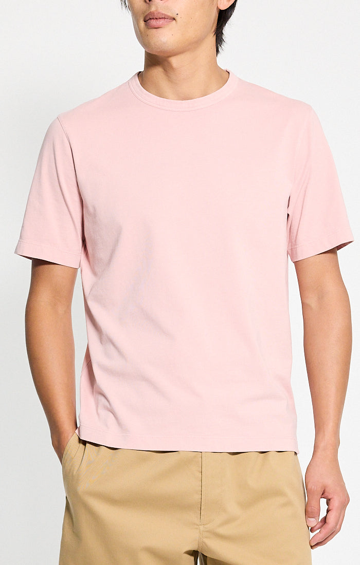 Crewneck Tee Tinted Chalk Pink - Theory Men