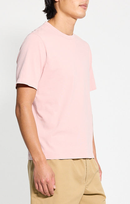 Crewneck Tee Tinted Chalk Pink - Theory Men