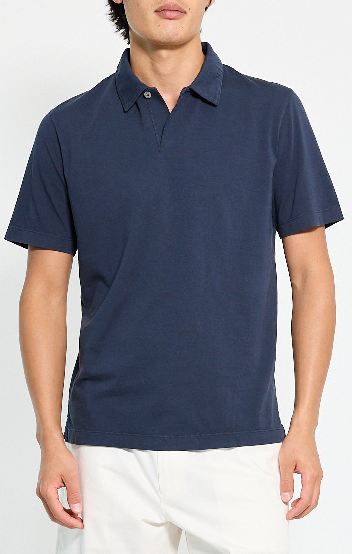 Short Sleeve Polo Tinted Baltic - Theory Men