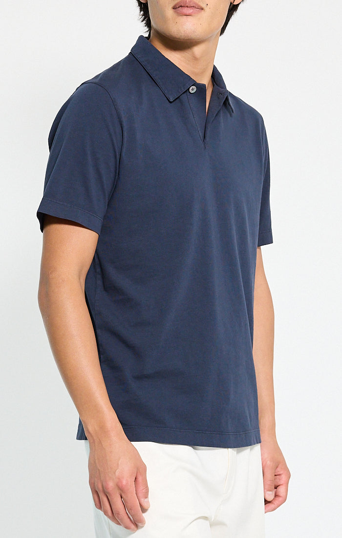 Short Sleeve Polo Tinted Baltic - Theory Men