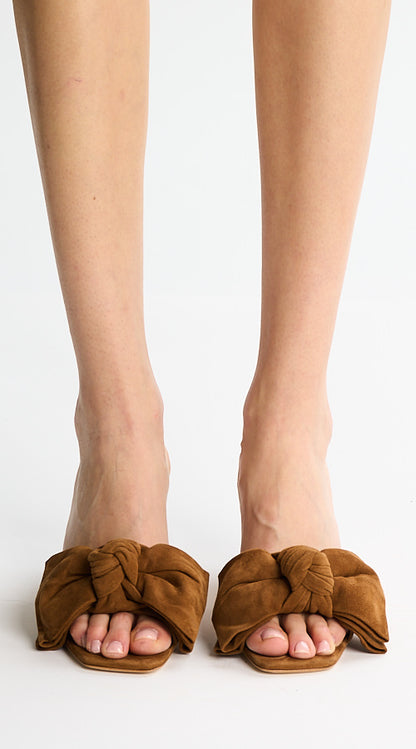 Felicity Suede Mule Toffee - Cinq à Sept