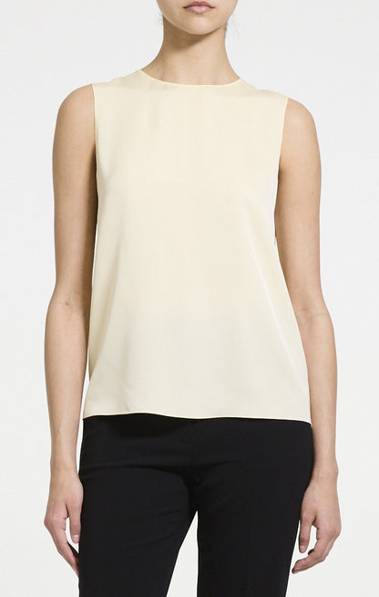Shell Top in Silk Georgette Sunbeam - Theory Women