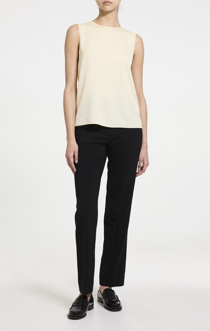 Shell Top in Silk Georgette Sunbeam - Theory Women