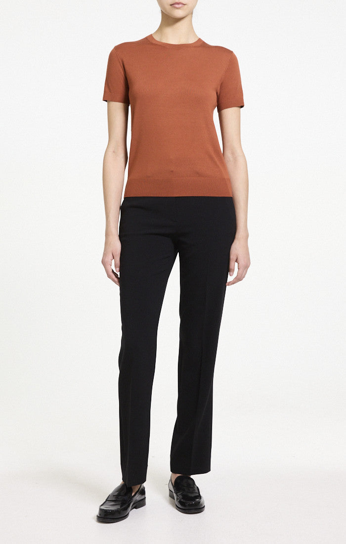 Basic Tee Regal Merino Umber - Theory Women