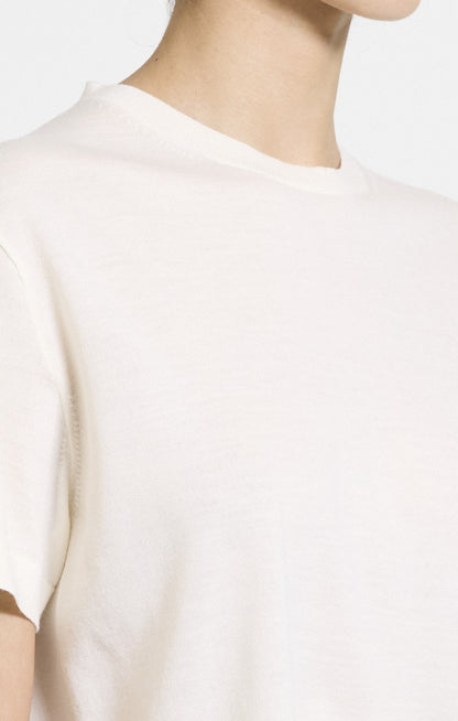 Boxy Tee Regal Merino New Ivory - Theory Women