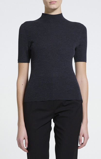 Leenda Regal Merino Sweater New Pestle Melange - Theory Women