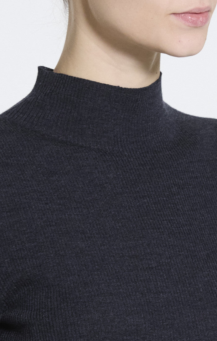 Leenda Regal Merino Sweater New Pestle Melange - Theory Women