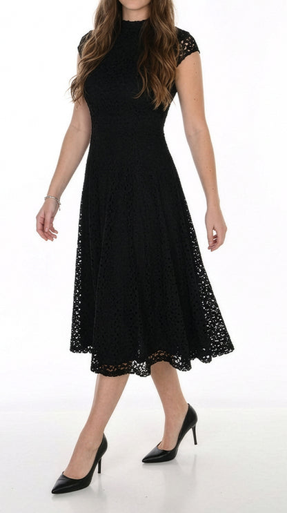 Knit Midi Dress Black - Frank Lyman