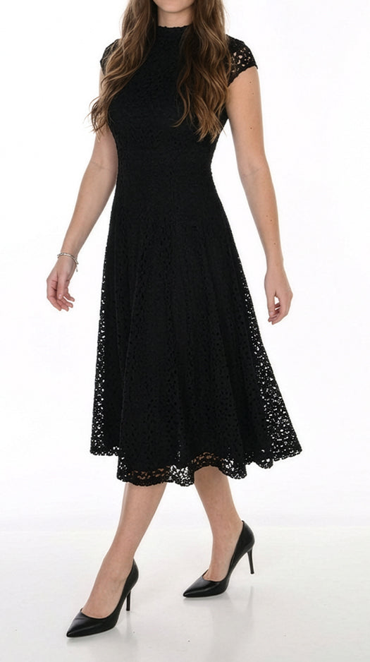 Knit Midi Dress Black - Frank Lyman