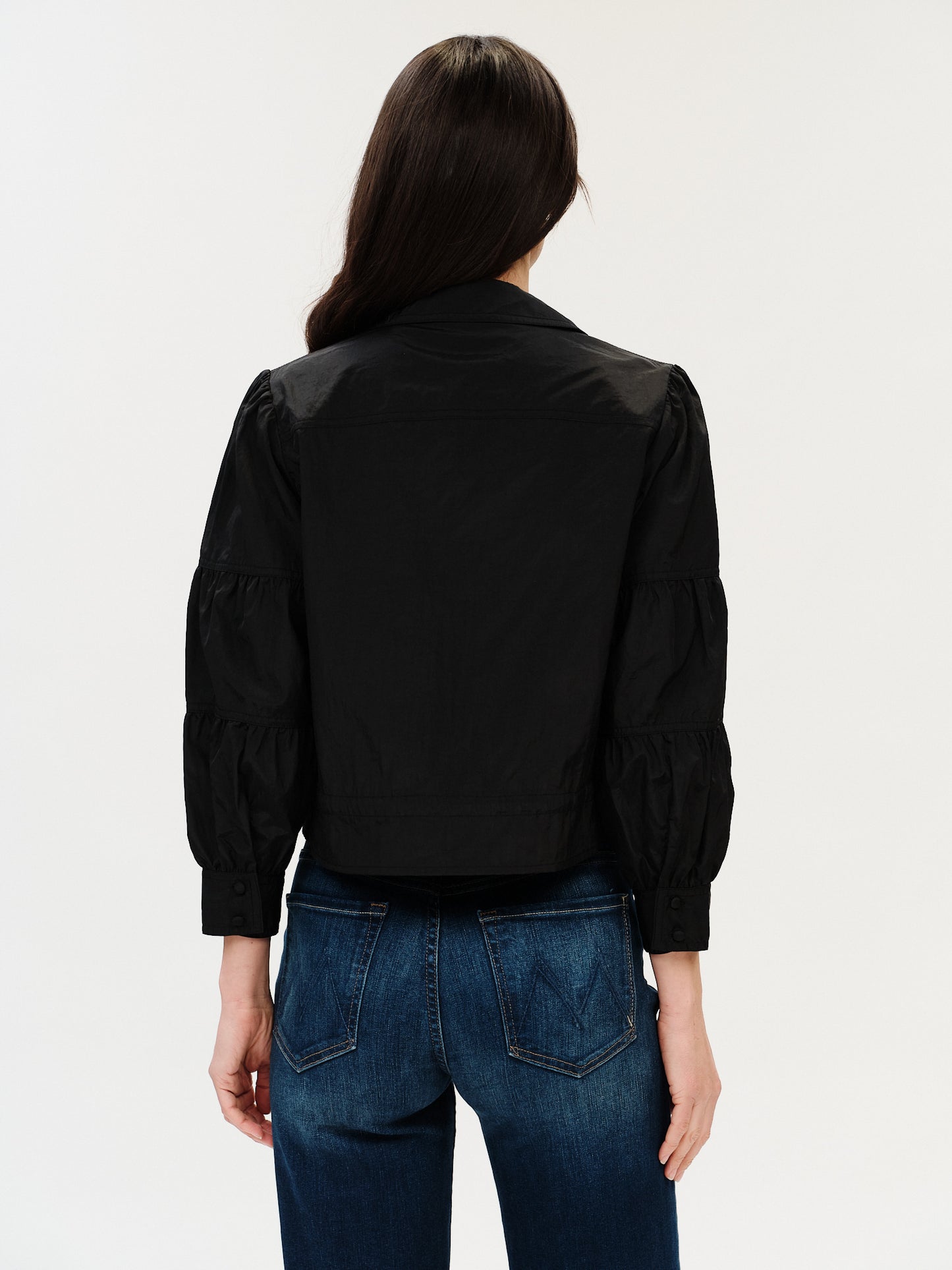 Madeline Cinched Waist Jacket Black - Six Fifty Clothing