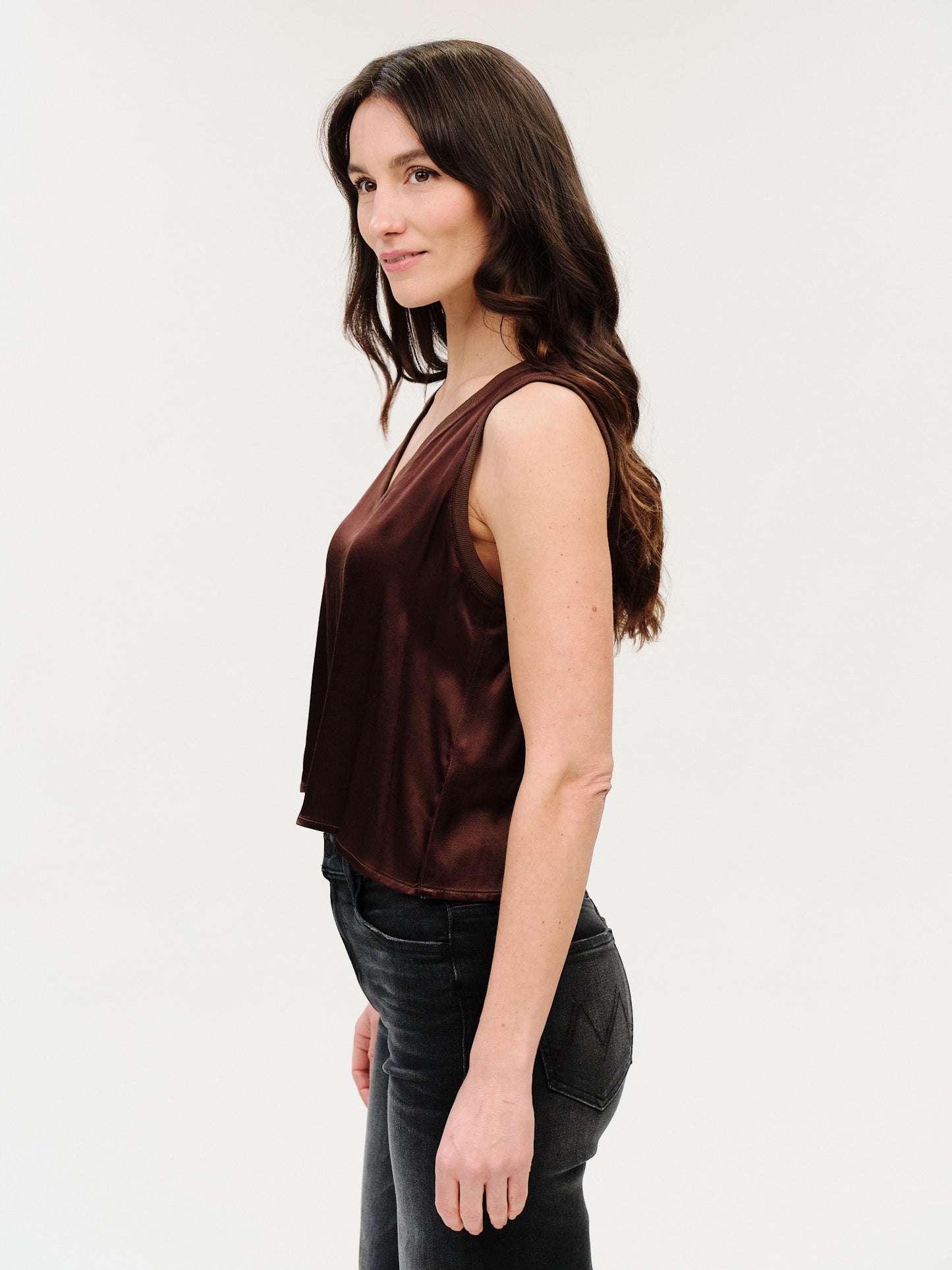 Rossa Tank Brown - Six Fifty Clothing