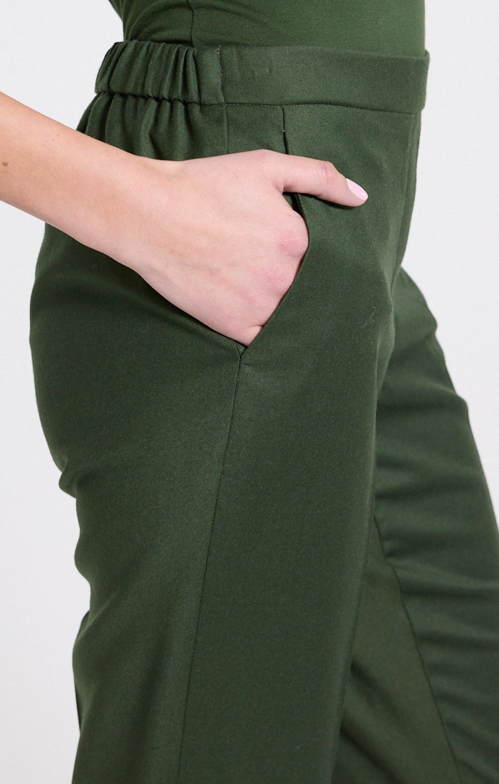 Treeca Pull-On Pant Sleek Flannel Ivy - Theory Women