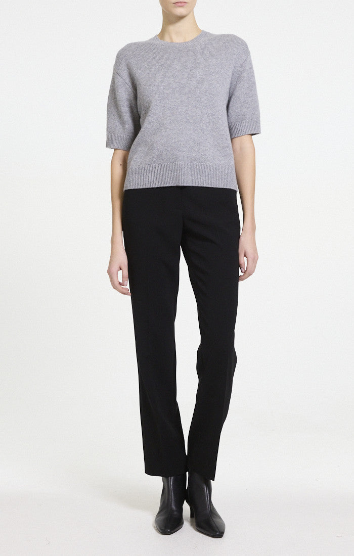Cropped V-Neck Tee Cashmere Husky - Theory Women