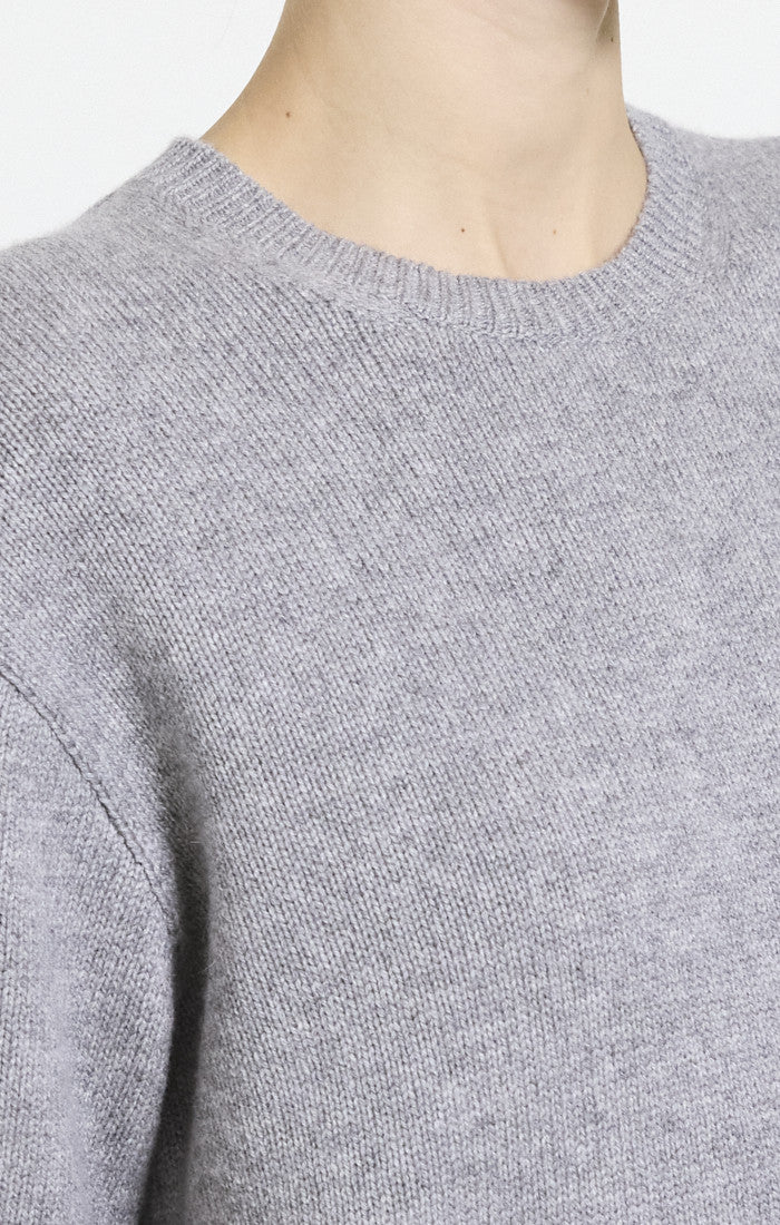 Cropped V-Neck Tee Cashmere Husky - Theory Women