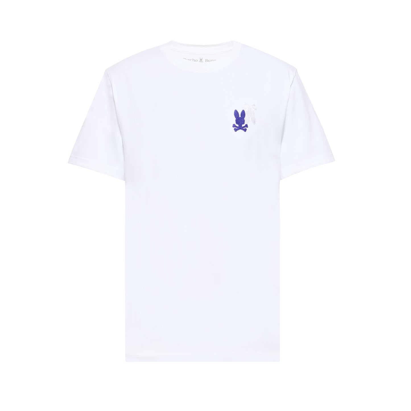 Men's Pierce Embroidered Back Graphic Tee White - Psycho Bunny