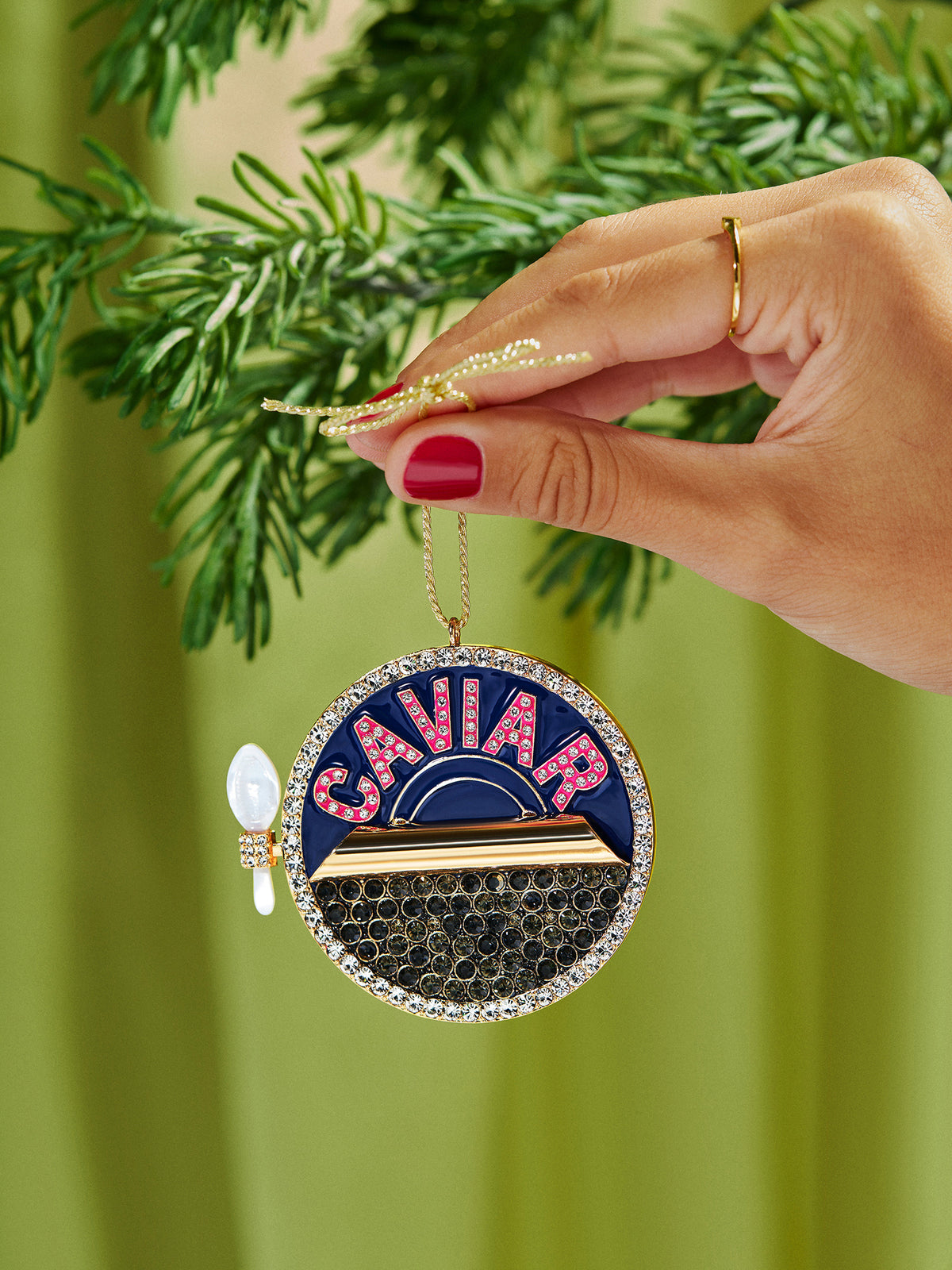 Luxe Little Spoonfuls Caviar Ornament - BaubleBar