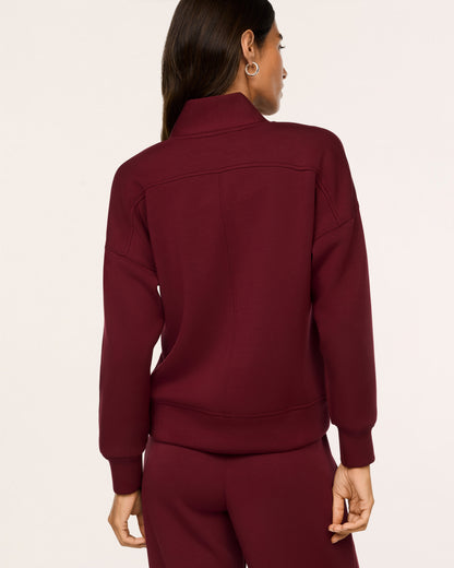 Airessentials V-Neck Long Sleeve Top Vino - SPANX