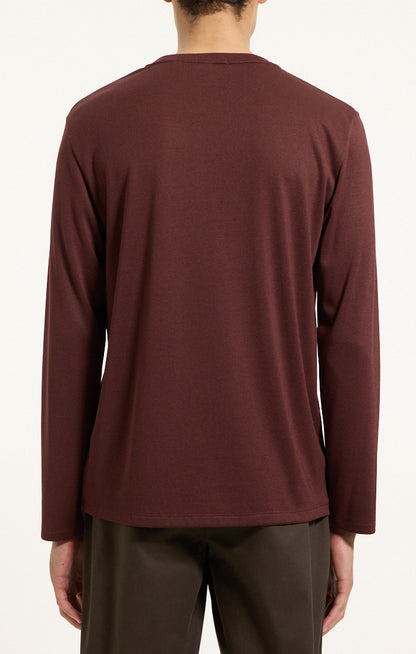 Essential Long-Sleeve Tee Deep Auburn - Theory Men