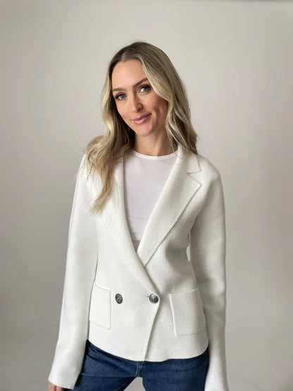 Heller Blazer Ivory - Six Fifty Clothing