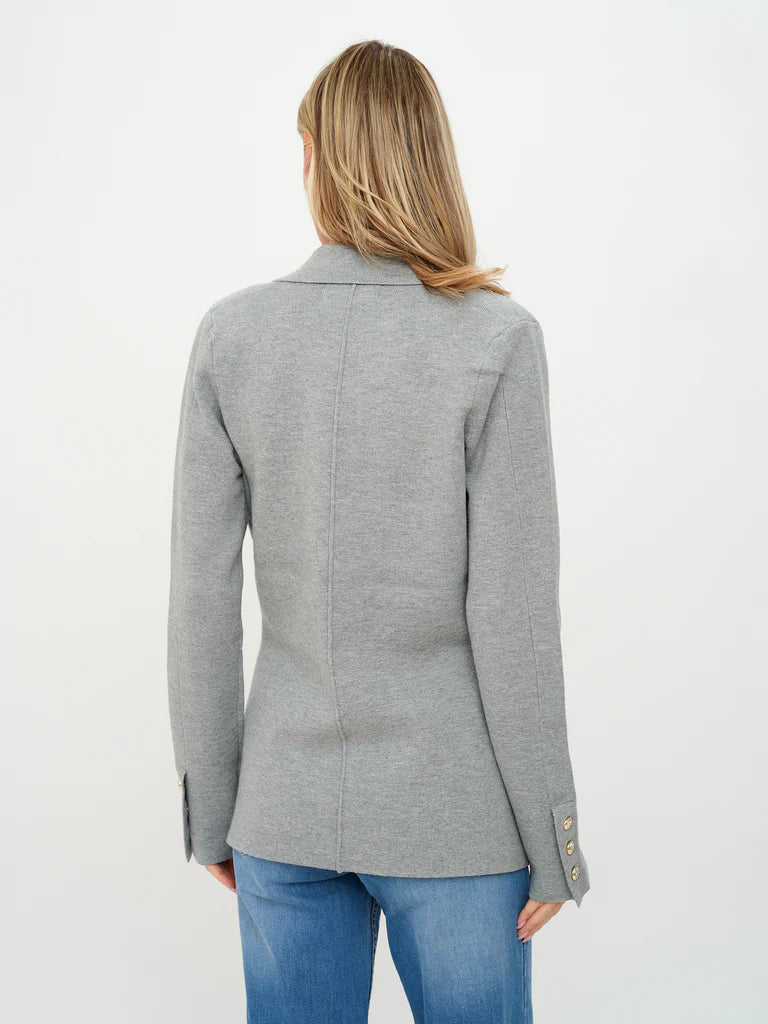 Hillary Blazer Heather Grey - Six Fifty Clothing