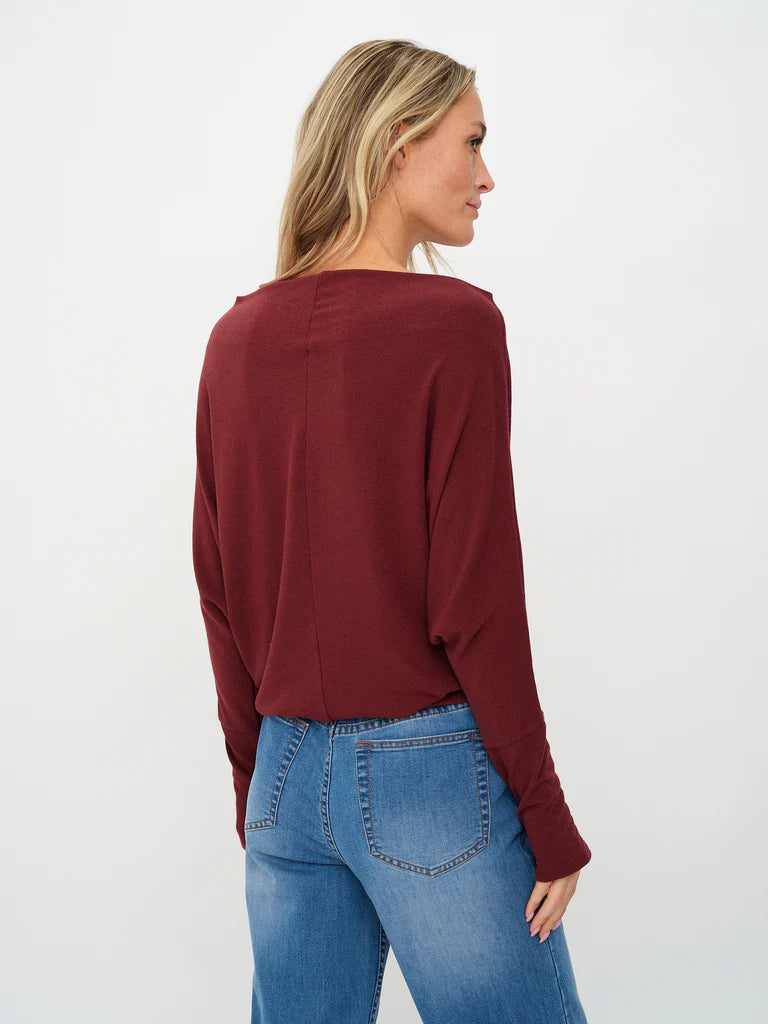 The Anywhere Top Burgundy - Six Fifty Clothing