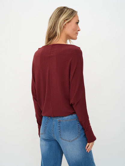 The Anywhere Top Burgundy - Six Fifty Clothing