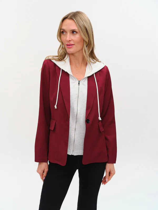 Drew Blazer Burgundy - Six Fifty