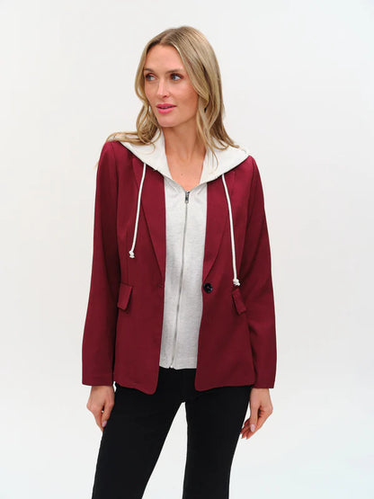 Drew Blazer Burgundy - Six Fifty